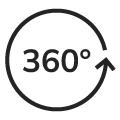 360° snúningur
